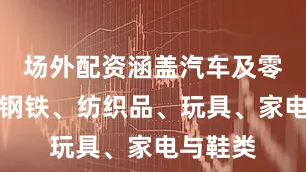 场外配资涵盖汽车及零组件、钢铁、纺织品、玩具、家电与鞋类